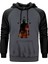 Uncharted 4 Nathan Drake Adventure Gri Renk Reglan Kol Kapşonlu Sweatshirt 1