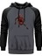 Micheal Jordan 23 Silhouette Gri Renk Reglan Kol Kapşonlu Sweatshirt 1