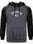 Muhammed Ali Text Gri Renk Reglan Kol Kapşonlu Sweatshirt 1