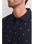 Çetinkaya Mentality 4132 Polo Yaka Rejenere Pike Metraj Baskı Regular T-Shirt Lacivert 3