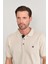 3047-L Erkek Polo Yaka Penye Pike T-Shirt Vizon 3