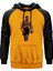 Mike Tyson Fire Boxing Gloves Sarı Renk Reglan Kol Kapşonlu Sweatshirt 1