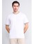 3792 Erkek Bisiklet Yaka 30/1 Pike T-Shirt Optik Beyaz 1