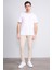 3792 Erkek Bisiklet Yaka 30/1 Pike T-Shirt Optik Beyaz 2