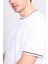 3792 Erkek Bisiklet Yaka 30/1 Pike T-Shirt Optik Beyaz 3