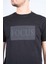 4040 Erkek Bisiklet Yaka Baskılı Regular T-Shirt Siyah 3