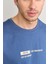 Çetinkaya Mentality 3741 Bisiklet Yaka Penye Regular Baskılı Tshirt Indigo 3