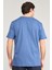 Çetinkaya Mentality 3741 Bisiklet Yaka Penye Regular Baskılı Tshirt Indigo 4