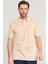 Çetinkaya Mentality 4137 Polo Yaka Rejenere Pike Metraj Baskı Regular T-Shirt Vizon 1