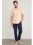 Çetinkaya Mentality 4137 Polo Yaka Rejenere Pike Metraj Baskı Regular T-Shirt Vizon 2
