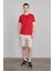 Çetinkaya Mentality 2772B Bisiklet Yaka Süprem Slim Fit Bordo T-Shirt 2