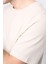 Çetinkaya Mentality 3923 Bisiklet Yaka Petek Örme Regular T-Shirt Vizon 3
