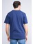 Çetinkaya Chester Polo 3836 Bisiklet Yaka 30/1 Penye Regular Baskılı T-Shirt Açık Lacivert 4