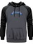 Metallica Logo Blue Gri Renk Reglan Kol Kapşonlu Sweatshirt 1