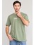 Çetinkaya Mentality 3741 Bisiklet Yaka Penye Regular Baskılı Tshirt Haki 1