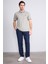 3939 Erkek Polo Yaka 1-1 Pike T-Shirt Haki 2