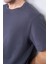 Çetinkaya Mentality 3923 Bisiklet Yaka Petek Örme Regular T-Shirt Koyu Gri 3