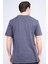 Çetinkaya Mentality 3923 Bisiklet Yaka Petek Örme Regular T-Shirt Koyu Gri 4