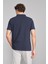 3047-L Erkek Polo Yaka Penye Pike T-Shirt Lacivert 4