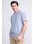 3939 Erkek Polo Yaka 1-1 Pike T-Shirt Mavi 1