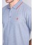3939 Erkek Polo Yaka 1-1 Pike T-Shirt Mavi 3