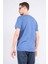 Çetinkaya Mentality 2772B Bisiklet Yaka Süprem Slim Fit Indigo T-Shirt 4