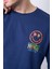 Çetinkaya Chester Polo 3847 Bisiklet Yaka Penye Regular Baskılı T-Shirt Açık Lacivert 3
