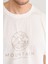 Çetinkaya Mentality 3721 Bisiklet Yaka Penye Regular Baskılı Tshirt Krem 3