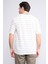 3871 Erkek Bisiklet Yaka 30/1 Jakarlı T-Shirt Krem 4