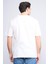 Çetinkaya Chester Polo 3836 Bisiklet Yaka 30/1 Penye Regular Baskılı T-Shirt Krem 4