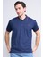 3953 Erkek Polo Yaka 30/1 Pike T-Shirt Lacivert 1
