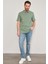 Çetinkaya Mentality 3140 Polo Yaka Penye Pike Cepli Regular T-Shirt Haki 1