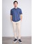 Çetinkaya Mentality 3371 Erkek Cepli Polo Yaka Regular Lacivert-Açık Indigo T-Shirt 2