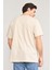 Çetinkaya Mentality 3736 Bisiklet Yaka Penye Regular Baskılı Tshirt Vizon 4