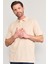 Çetinkaya Mentality 4140 Polo Yaka Rejenere Pike Metraj Baskı Regular T-Shirt Vizon 1
