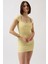 Pencere Detay Mini Dekolte Elbise 5
