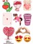 2 Adet Renkli Sevgililer Günü Özel Sticker ve Hediyelik Sticker Seti Sevgililer Günü Yıl Dönümü 1