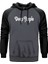 Deep Purple Text Gri Renk Reglan Kol Kapşonlu Sweatshirt 1