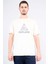 Çetinkaya Mentality 3959 Bisiklet Yaka Penye Regular Baskılı Tshirt Koyu Krem 1