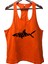 Shark Turuncu Gym Fitness Tank Top Sporcu Atleti 1