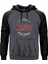 Ac Dc Logo Vintage Gri Renk Reglan Kol Kapşonlu Sweatshirt 1
