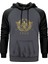 Roman Empire Emblem Gri Renk Reglan Kol Kapşonlu Sweatshirt 1