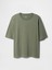 Erkek Haki Vintage Soft Boxy T-Shirt 2