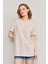Çetinkaya Fithit 3264 Bayan Bisiklet Yaka Basic T-Shirt Vizon 1