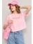 Çetinkaya Fithit 8363 Bayan Bisiklet Yaka 30/1 Penye Regular Crop T-Shirt Açık Pembe 1