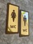 Lux Gold Aynalı Ceviz Mdf Serisi Wc Set Yönlendirme Levhası Kapı Isimliği 3