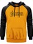 Saxon Logo Text Sarı Renk Reglan Kol Kapşonlu Sweatshirt 1