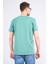 Çetinkaya Mentality 2772B Bisiklet Yaka Süprem Slim Fit Mavi-Yeşil T-Shirt 4