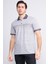 4092 Erkek Polo Yaka Penye Pike T-Shirt Siyah 1