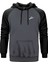 Utan Jazz Logo Gri Renk Reglan Kol Kapşonlu Sweatshirt 1